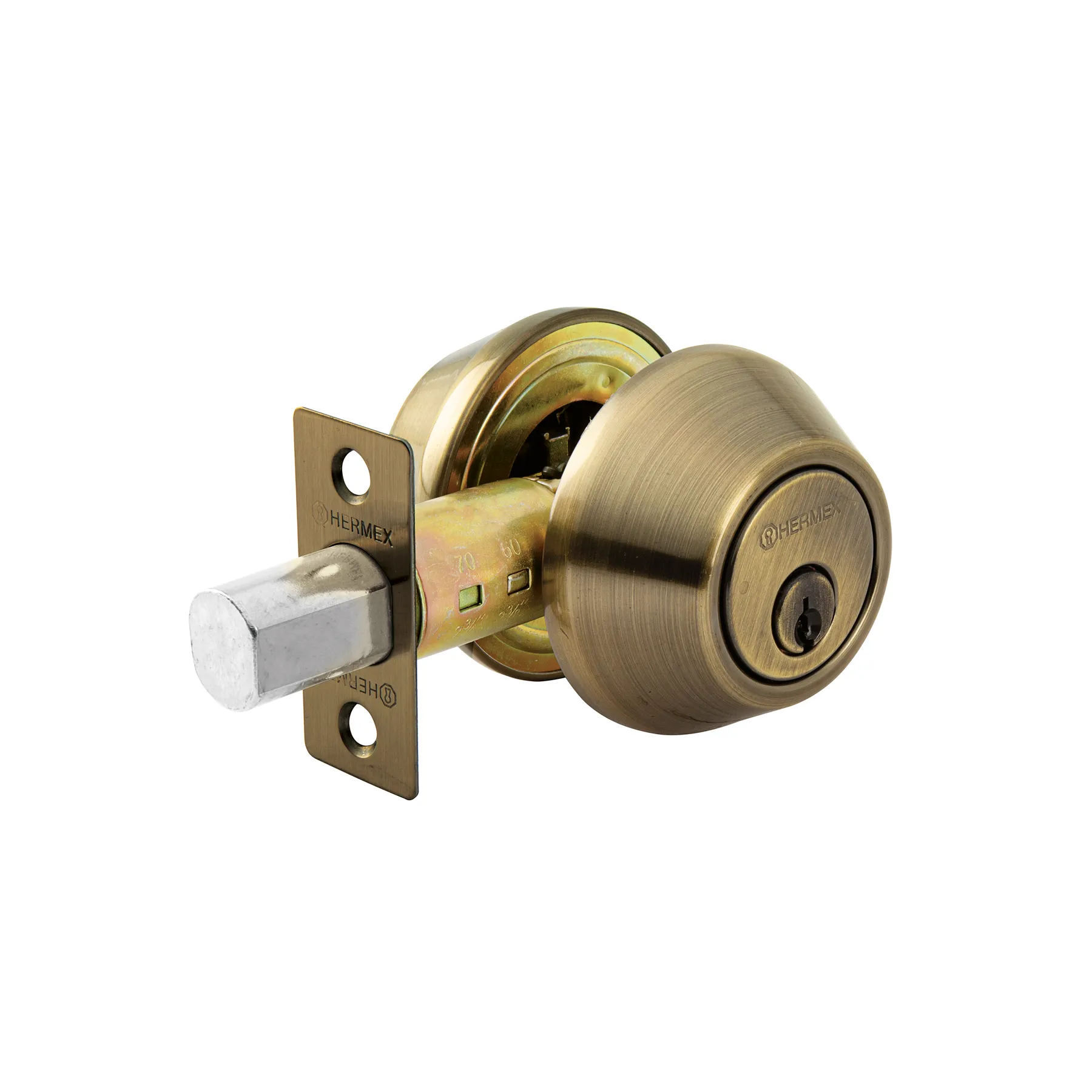 Cerradura de cerrojo Laton antiguo Hermex (Basic)