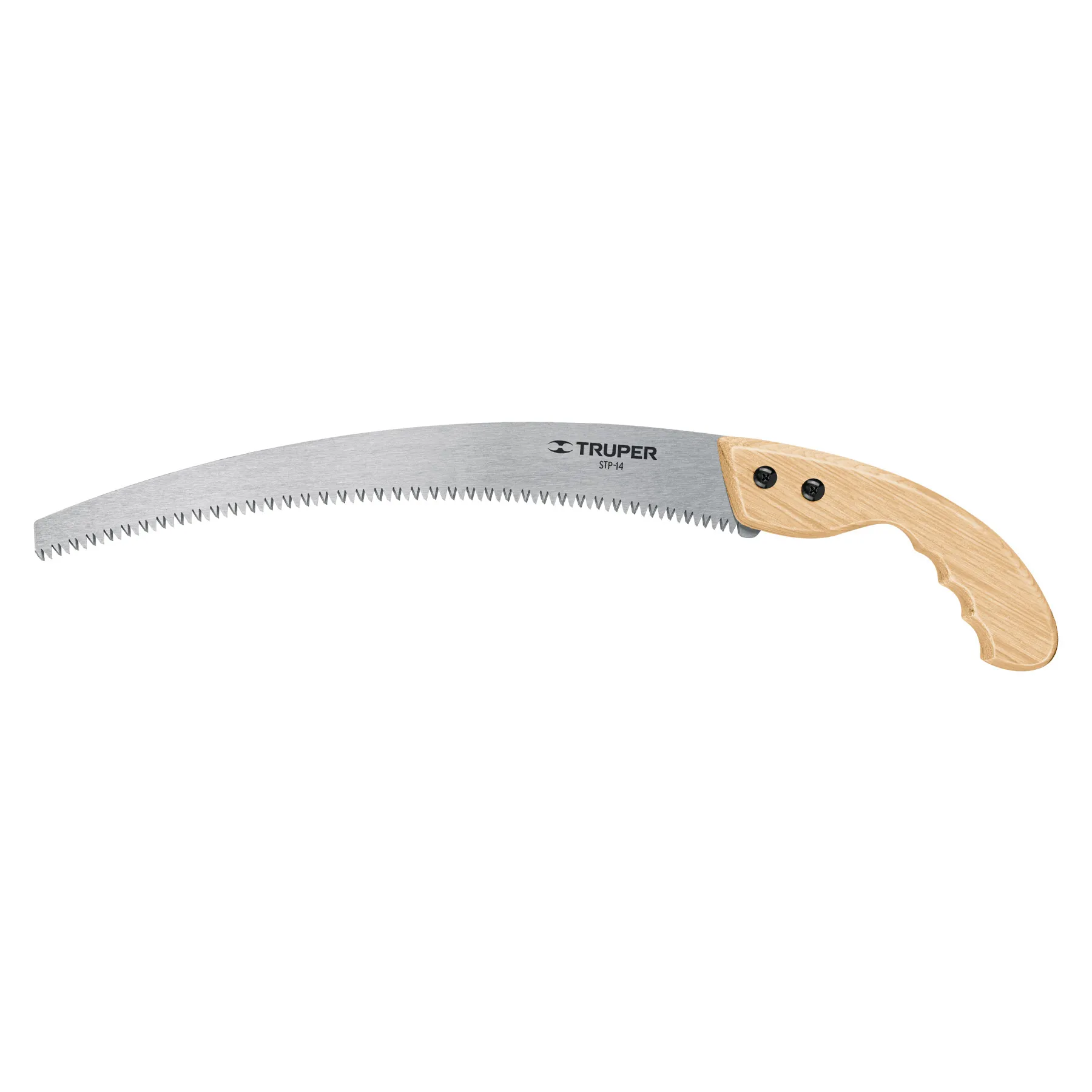 Serrucho de poda 14 " Truper Hoja curva Mango de madera