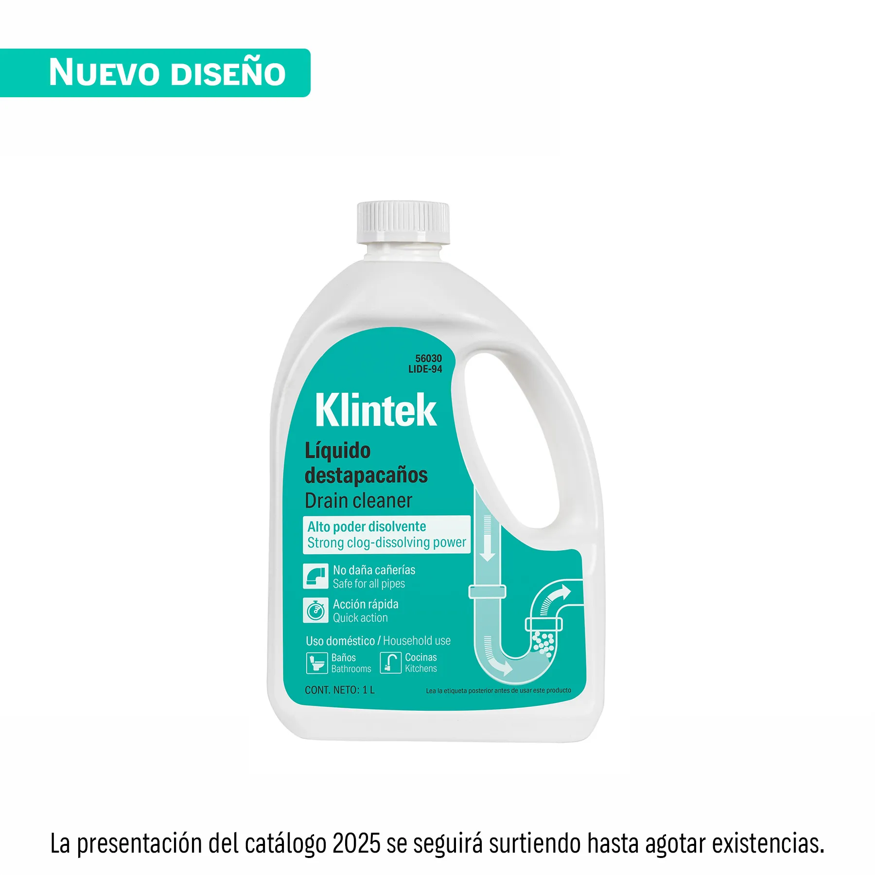 Líquido destapacaños 1 L Klintek