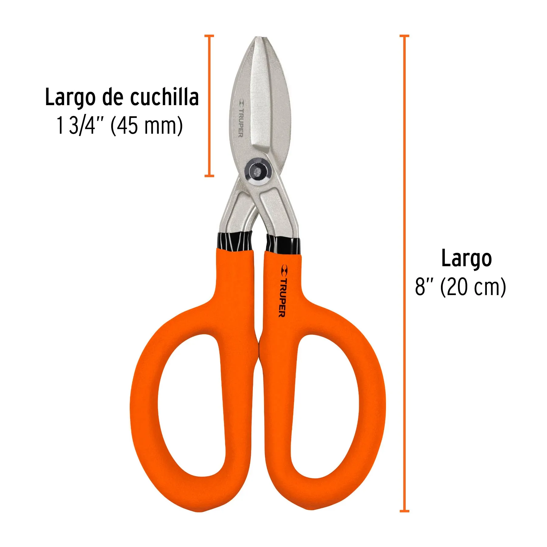 Tijeras 8 " (20 cm) Truper Para hojalatero