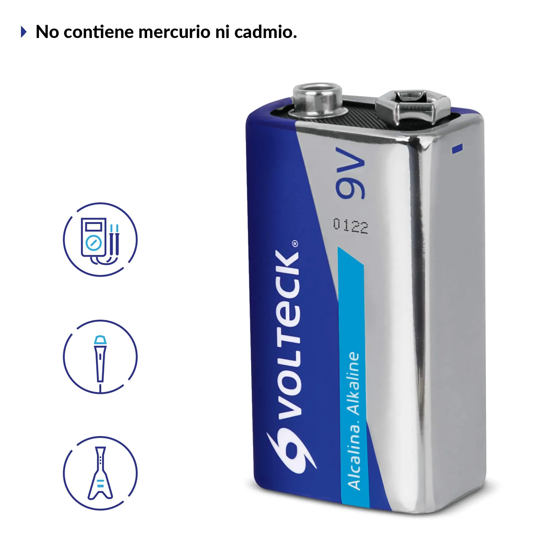 Bateria Volteck 9 V Pieza