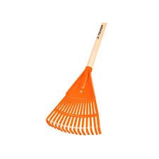 Escoba para jardin 8 " Curva Truper Plastica 15 Dientes