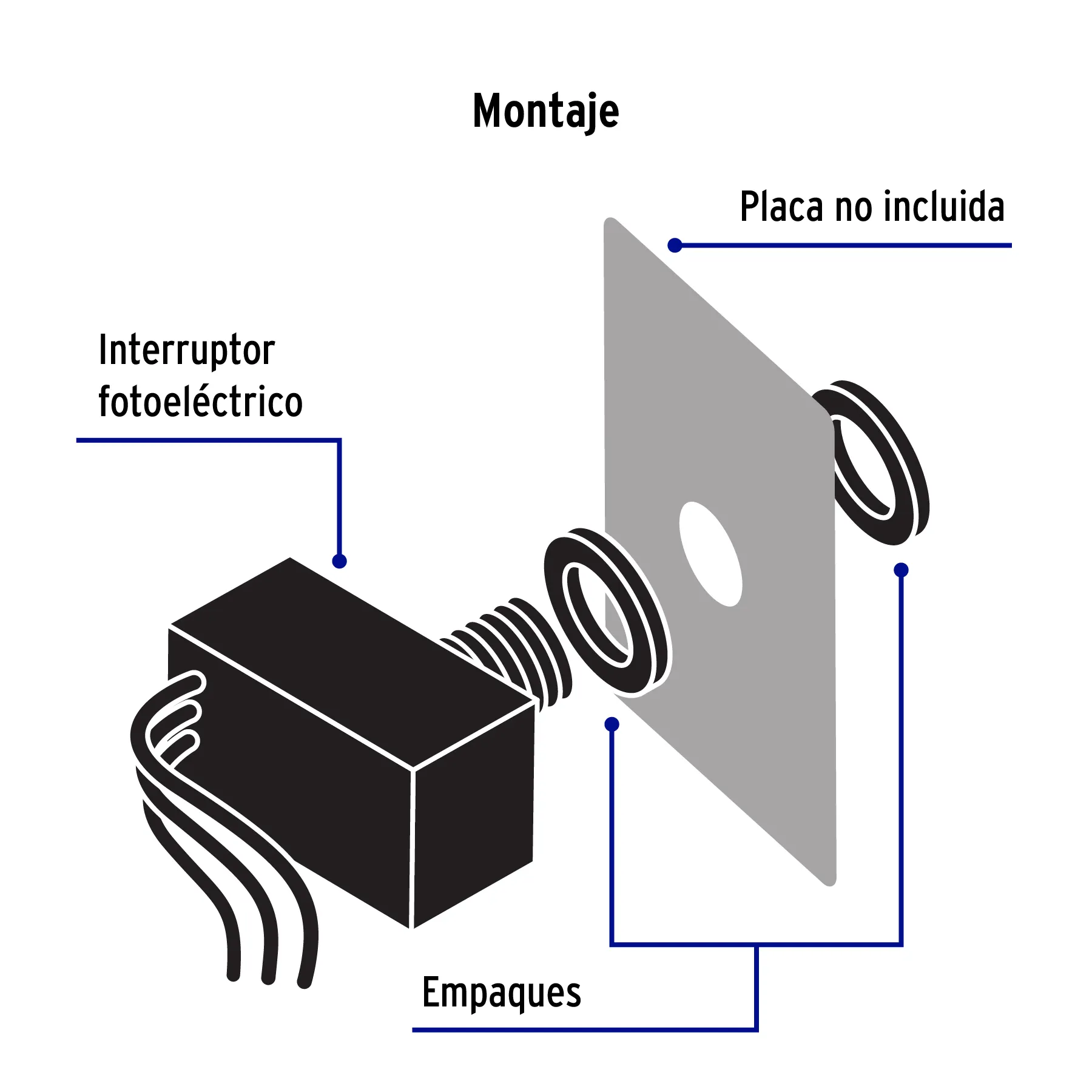 Fotocelda (Interruptor fotoeléctrico) Volteck