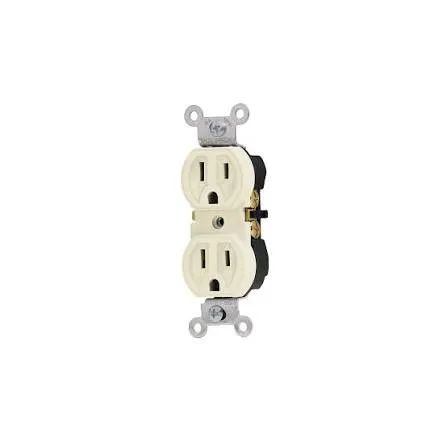 Receptáculo duplex Marfil Volteck