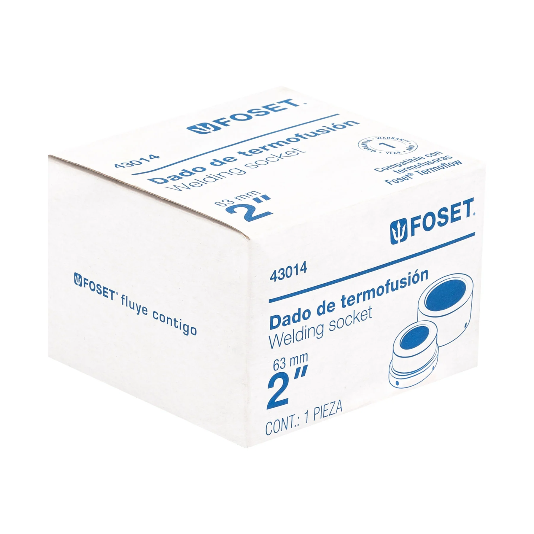 Dado para termofusora  Foset 2 " (63 mm)