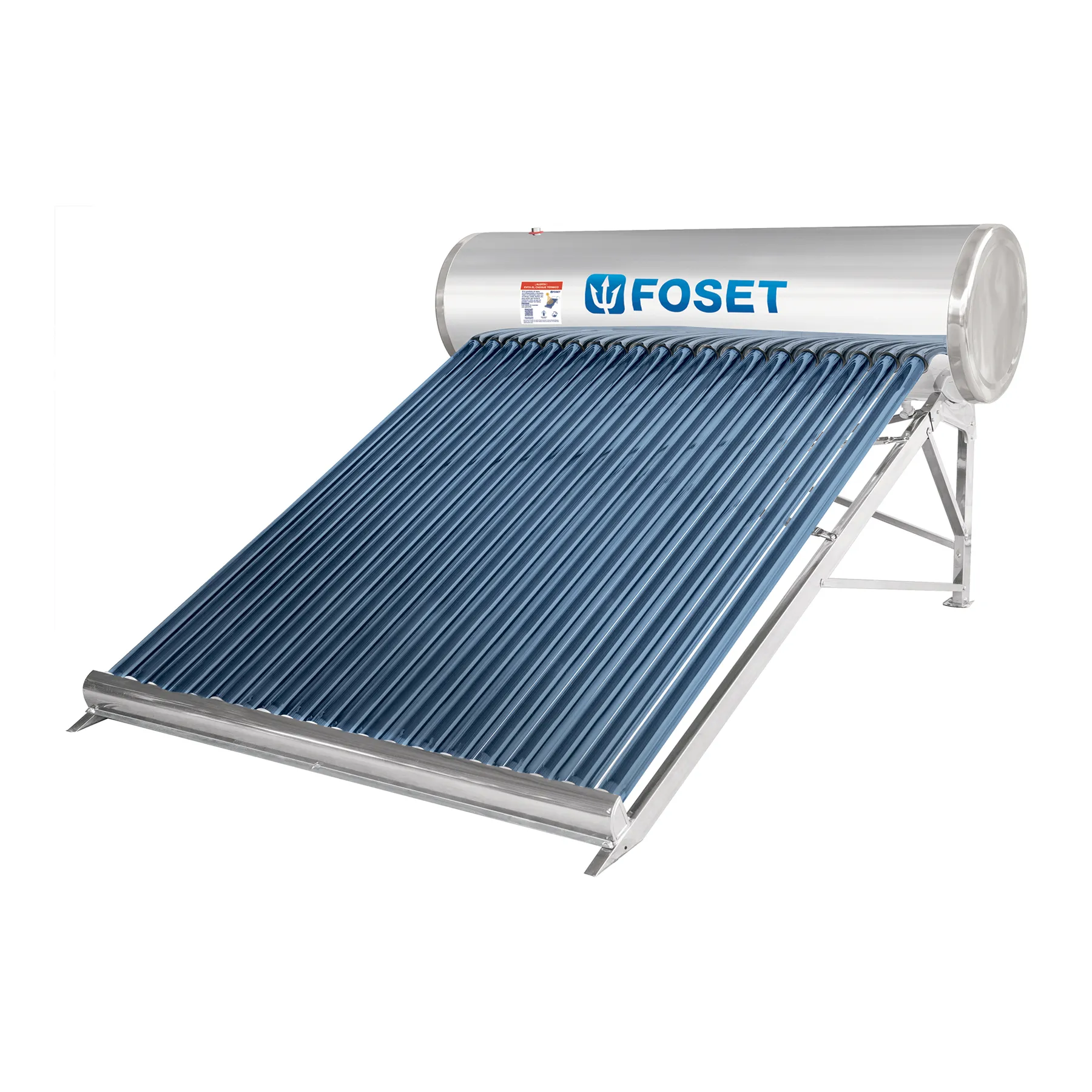 Calentador solar baja presión Foset 7 personas 20 tubos