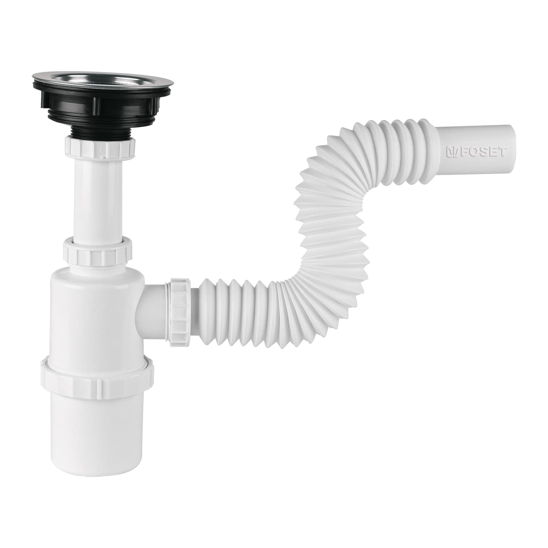 Cespol Foset PVC Flexible Contra  clásica Para fregadero
