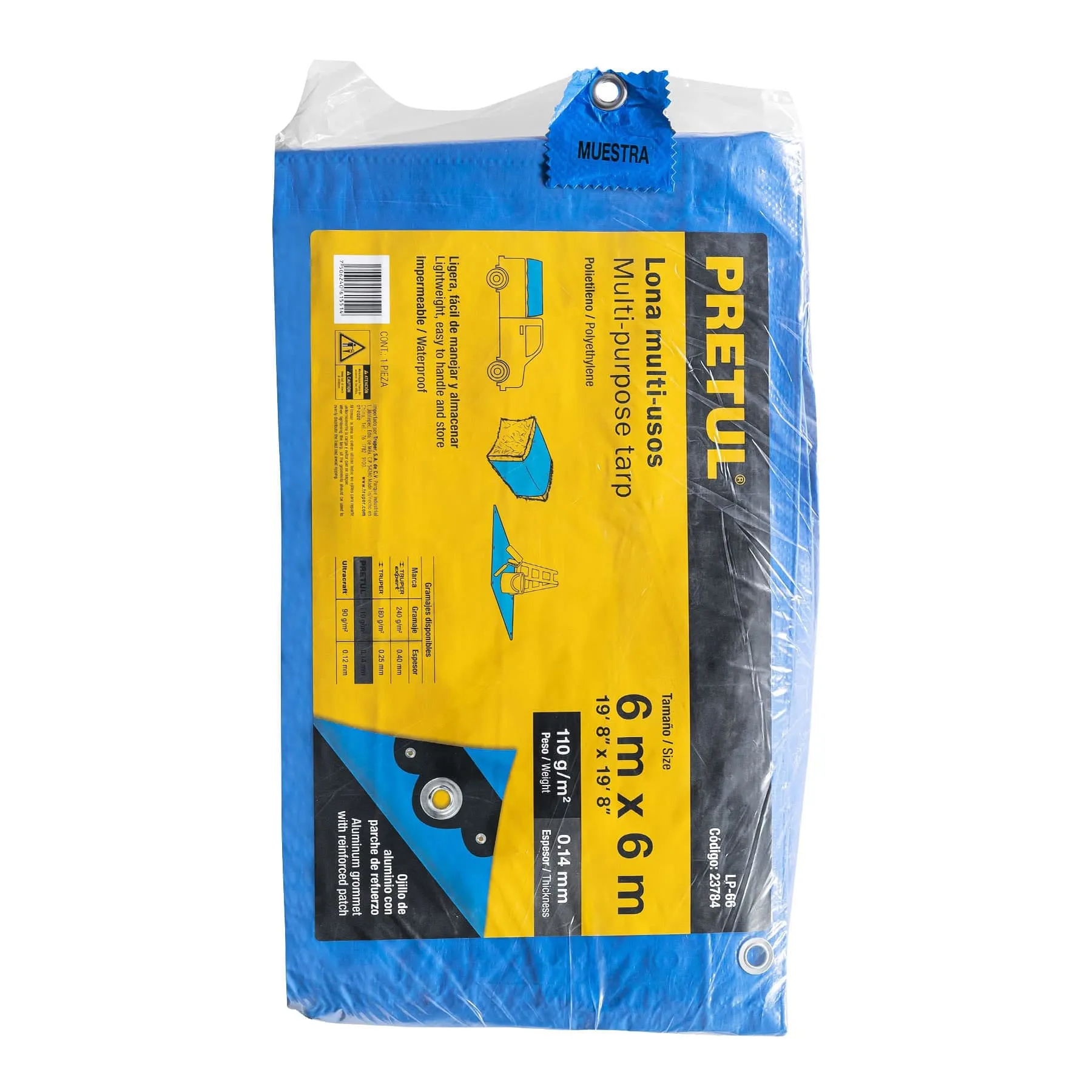 Lona 6 m Azul 6 m Pretul
