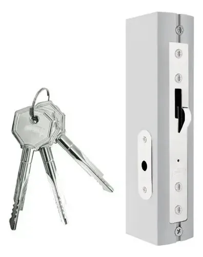 Cerradura para puerta corrediza Blanco Phillips Tetra