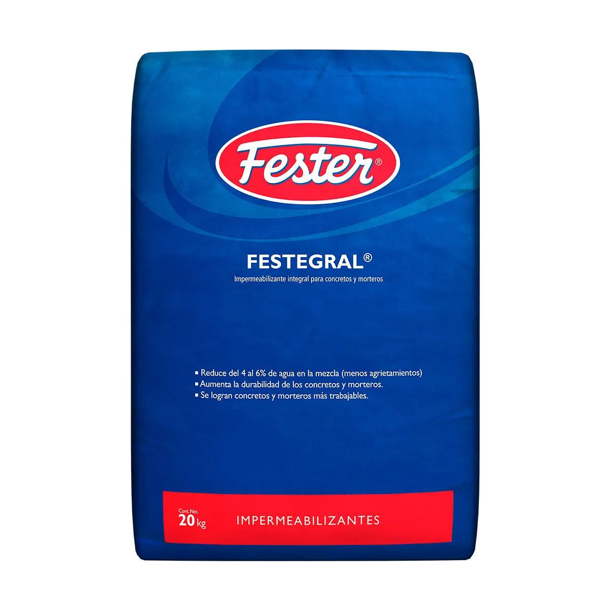 Impermeabilizante para concreto 20 Kg Fester Festergral