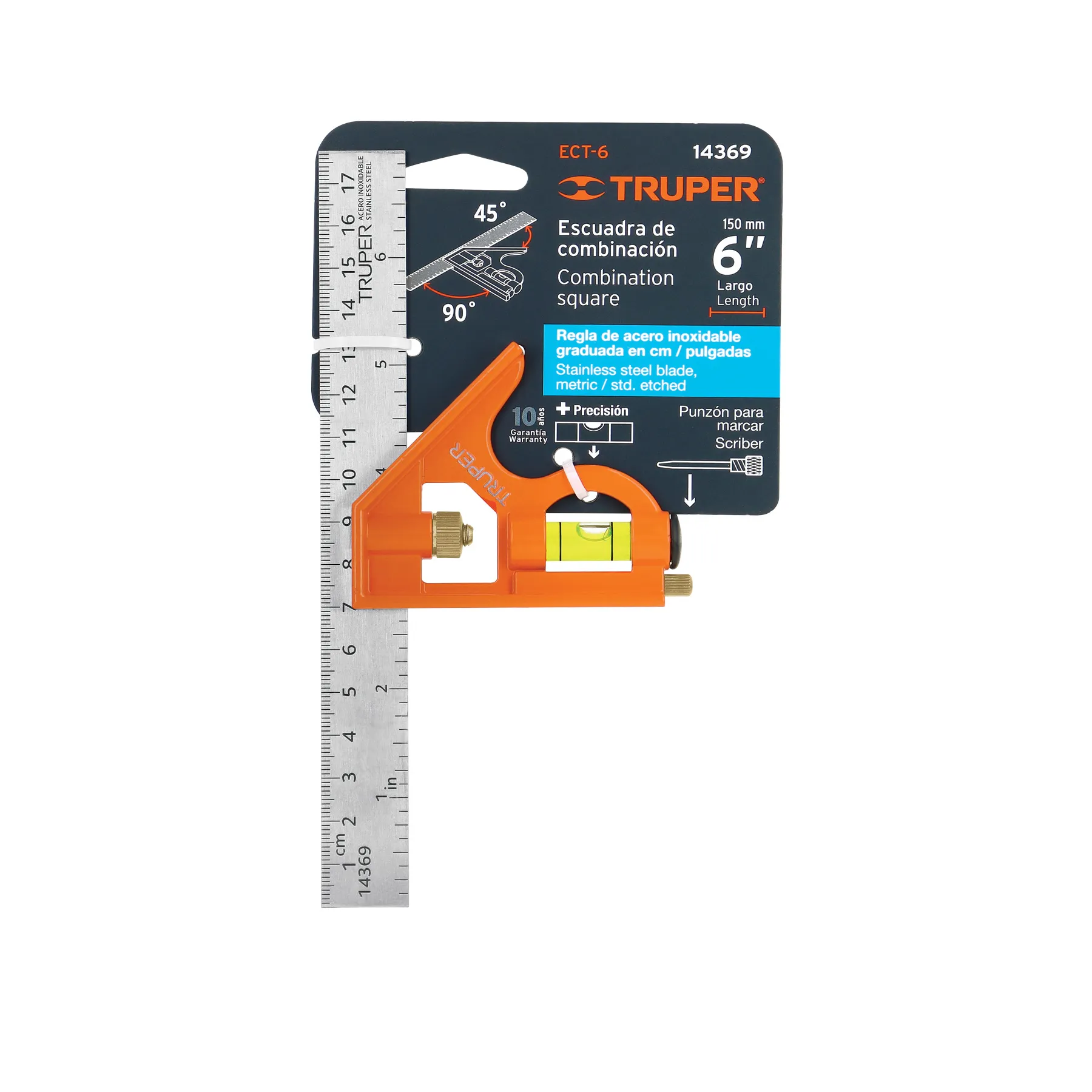 Escuadra 7 " (18 cm) Truper De combinacion