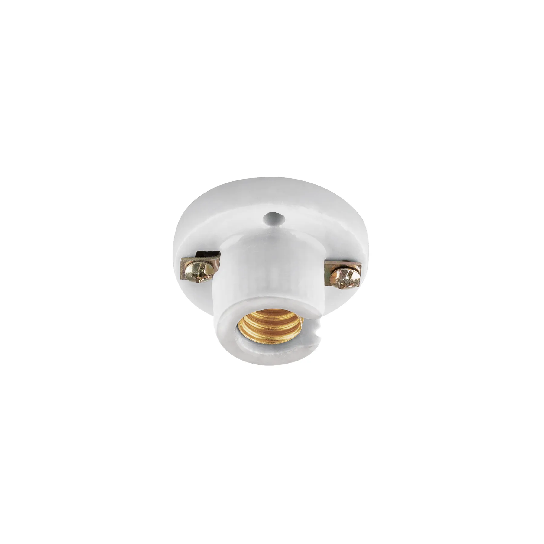 Soquet (Porta-lampara) Blanco Volteck Porcelana Candil