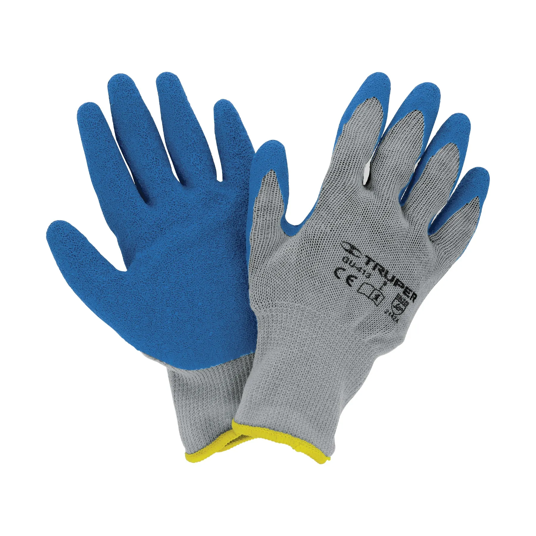 Guantes Truper Poliester G Con recubrimiento de latex rugoso