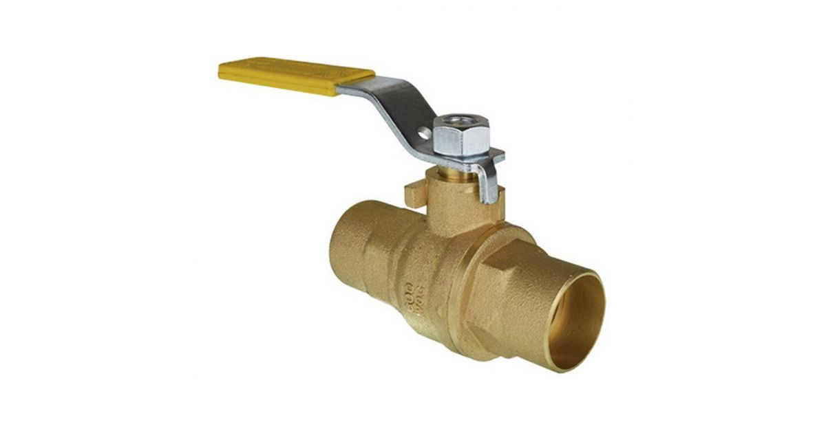 Válvula de esfera Latón Soldable IUSA 1 " 600 psi