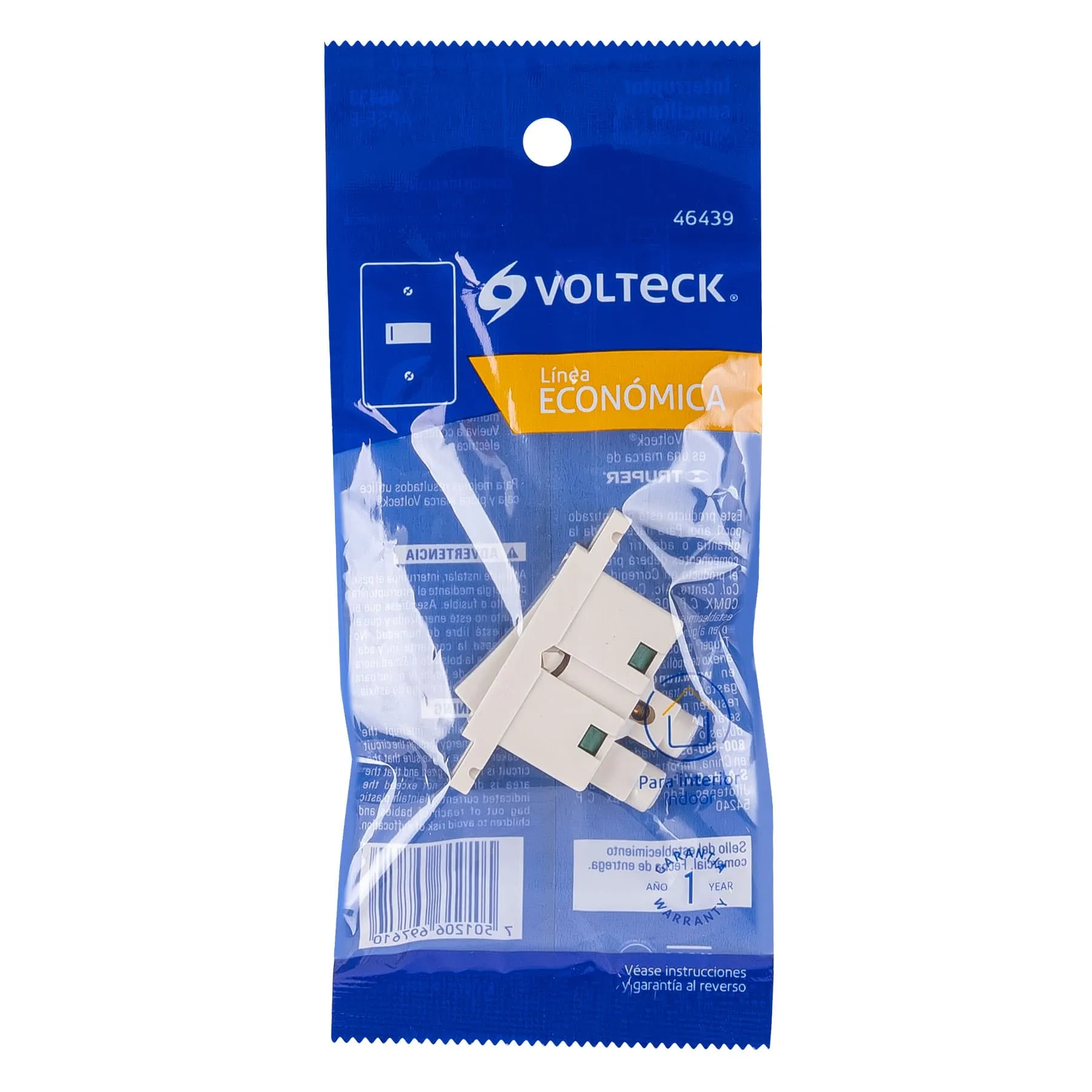 Apagador Marfil Volteck Sencillo