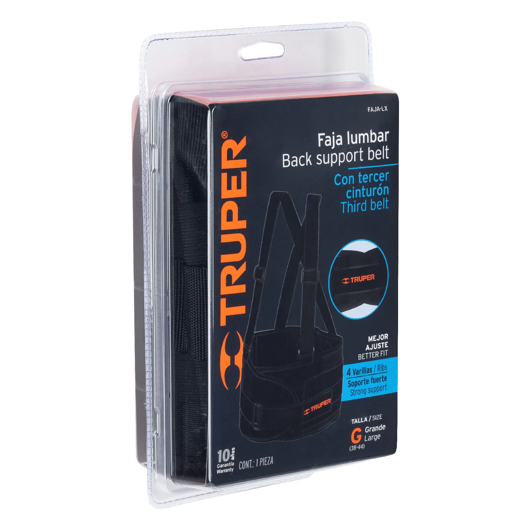 Faja Truper 4 varillas Grande Tercer cinturón