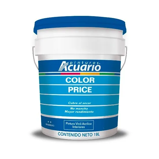 Pintura vinilica Blanco Acuario color price Cubeta (19 L)