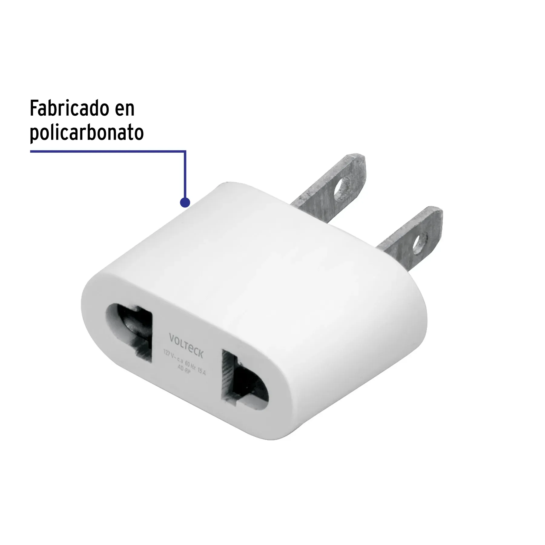 Adaptador de clavija tipo europeo Volteck