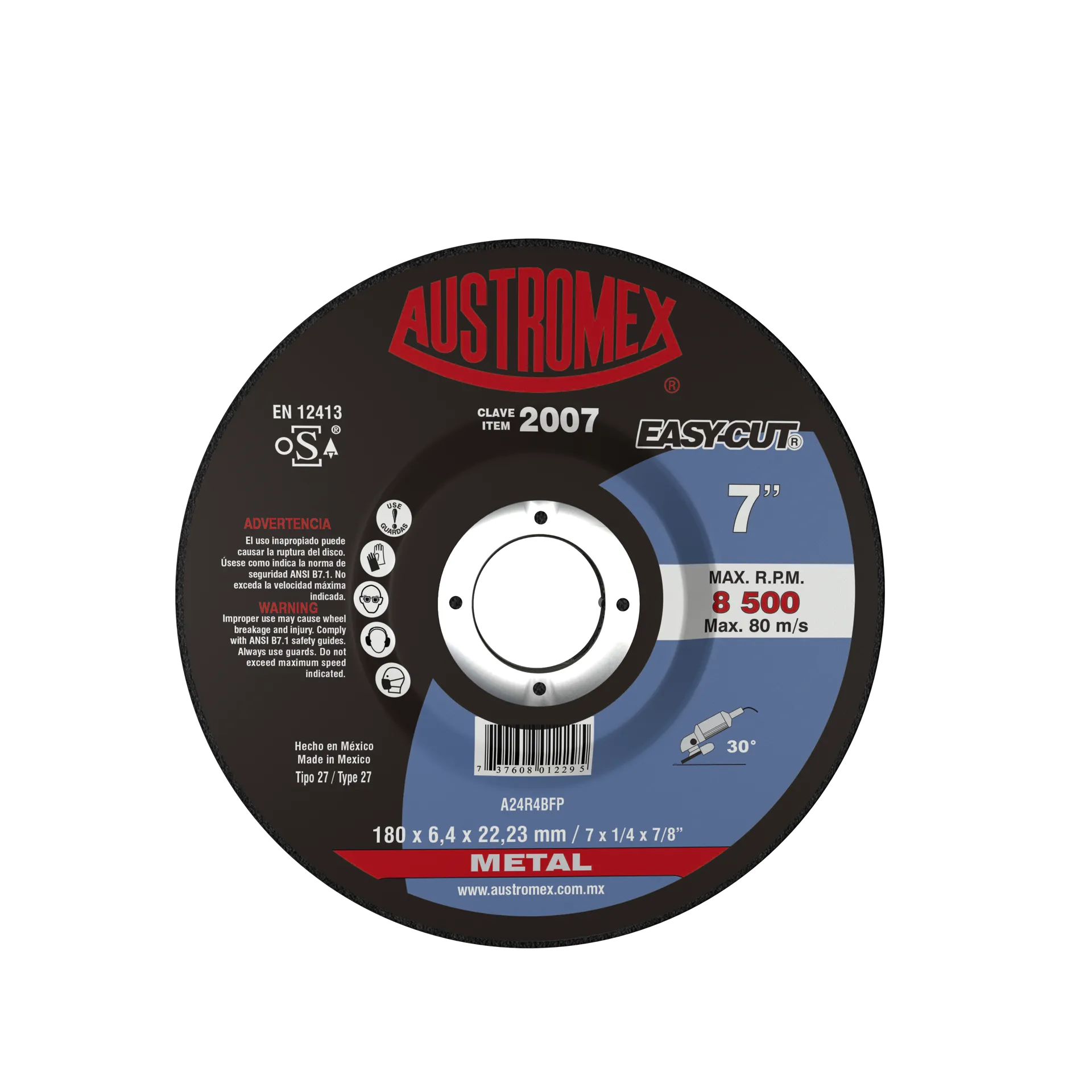 Disco de desbaste 7 " Austromex