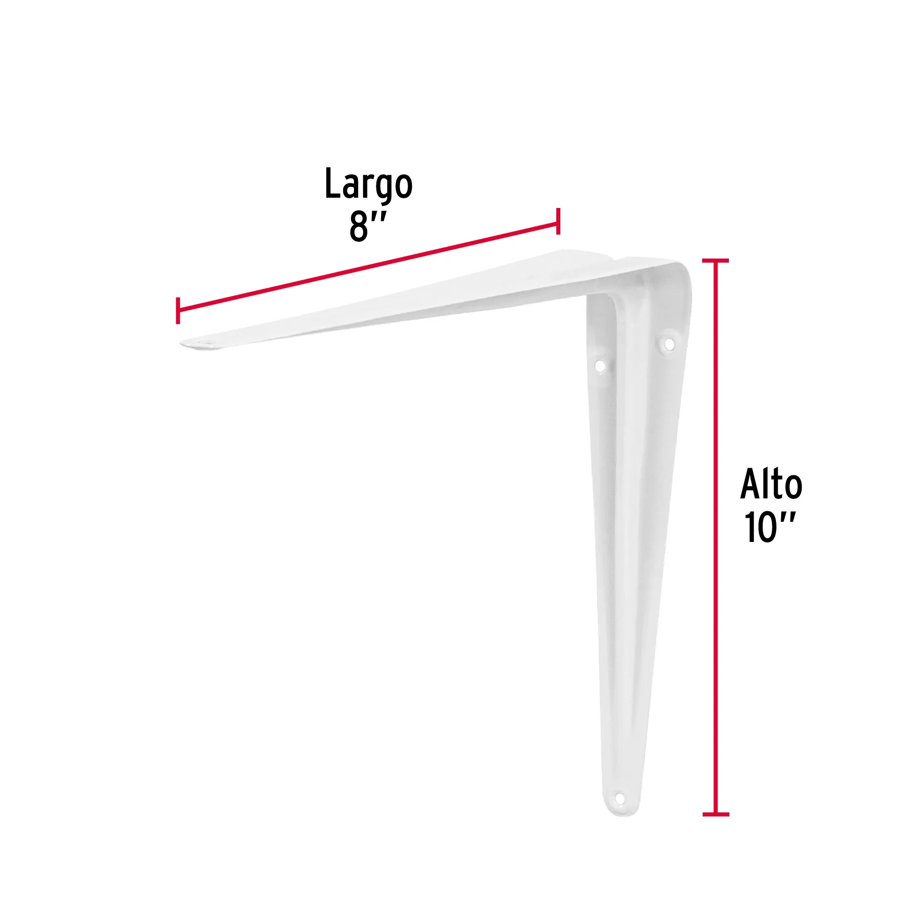 Mensula 8 " (20 cm) 40 kg Blanca 10 " (25 cm) Fiero Clasica