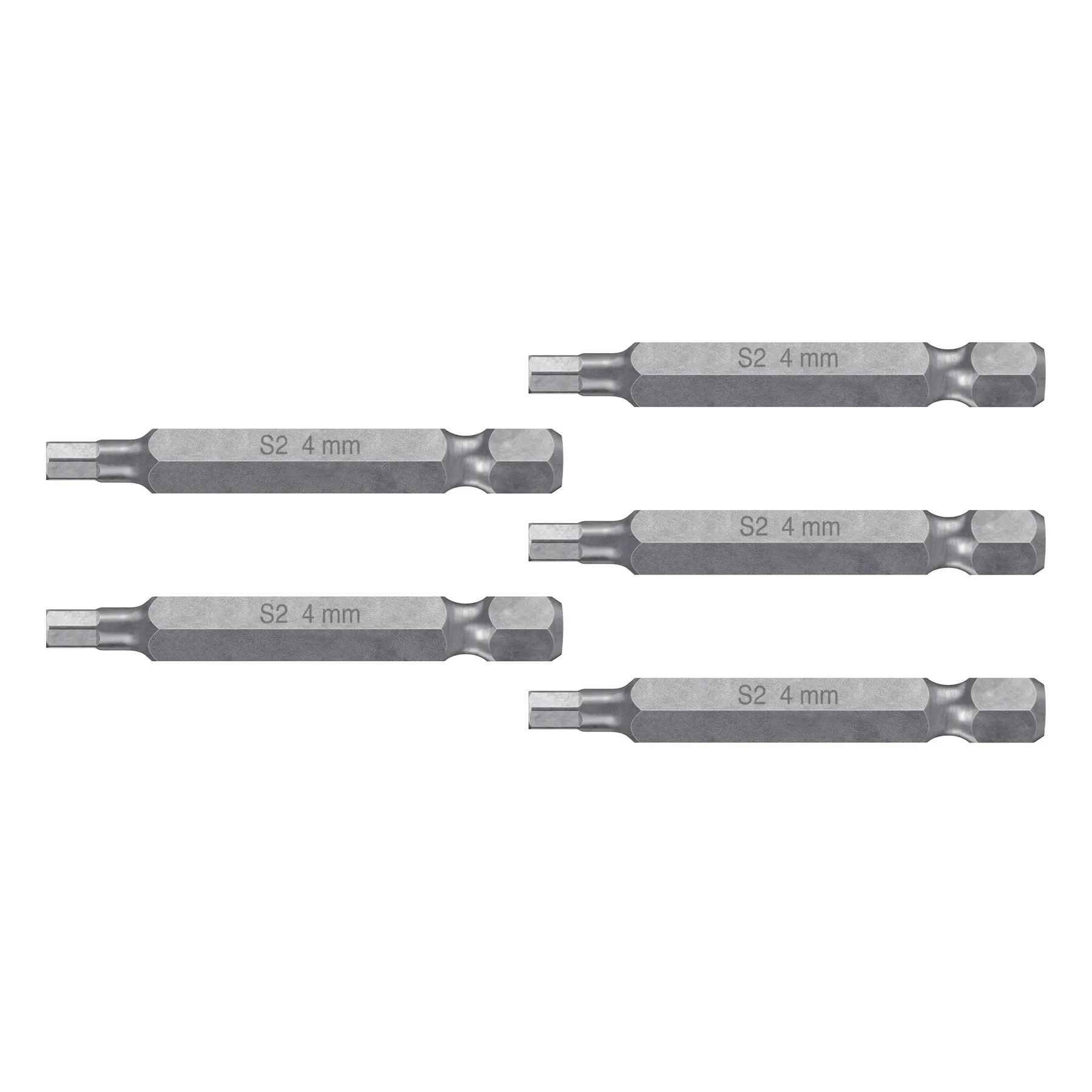 Punta hexagonal Largo 2 " Truper 4 mm Estuche con 5 pz