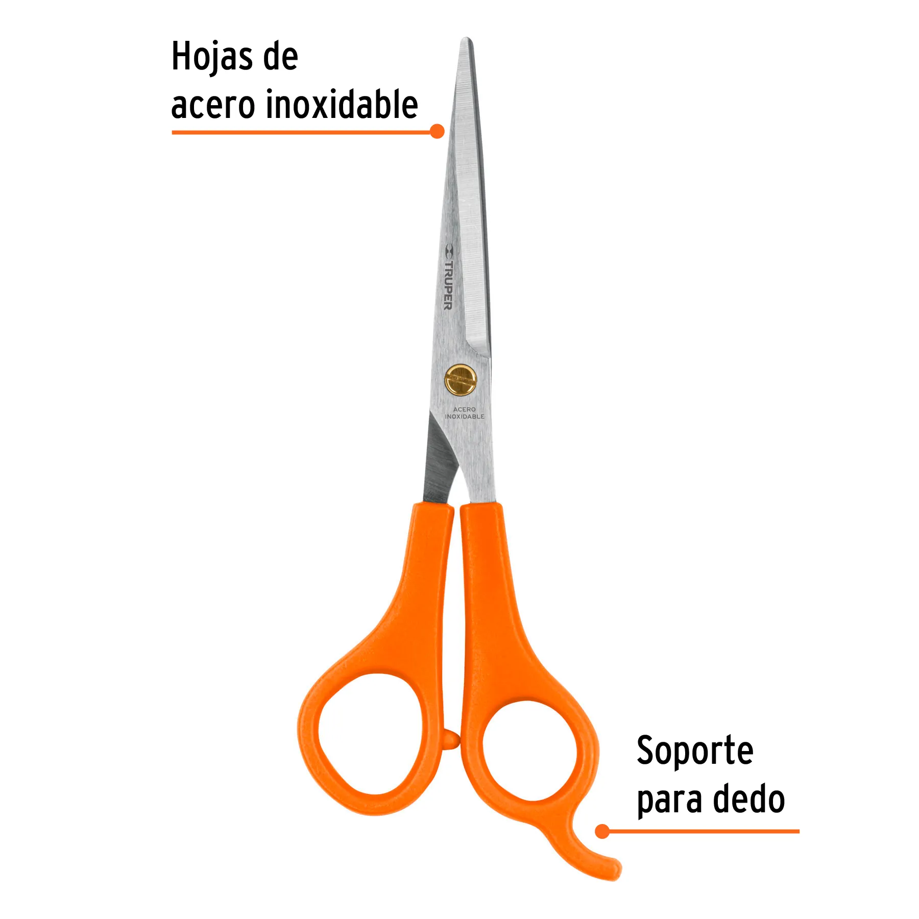 Tijeras 6 " (15 cm) Truper De estilista, con gancho