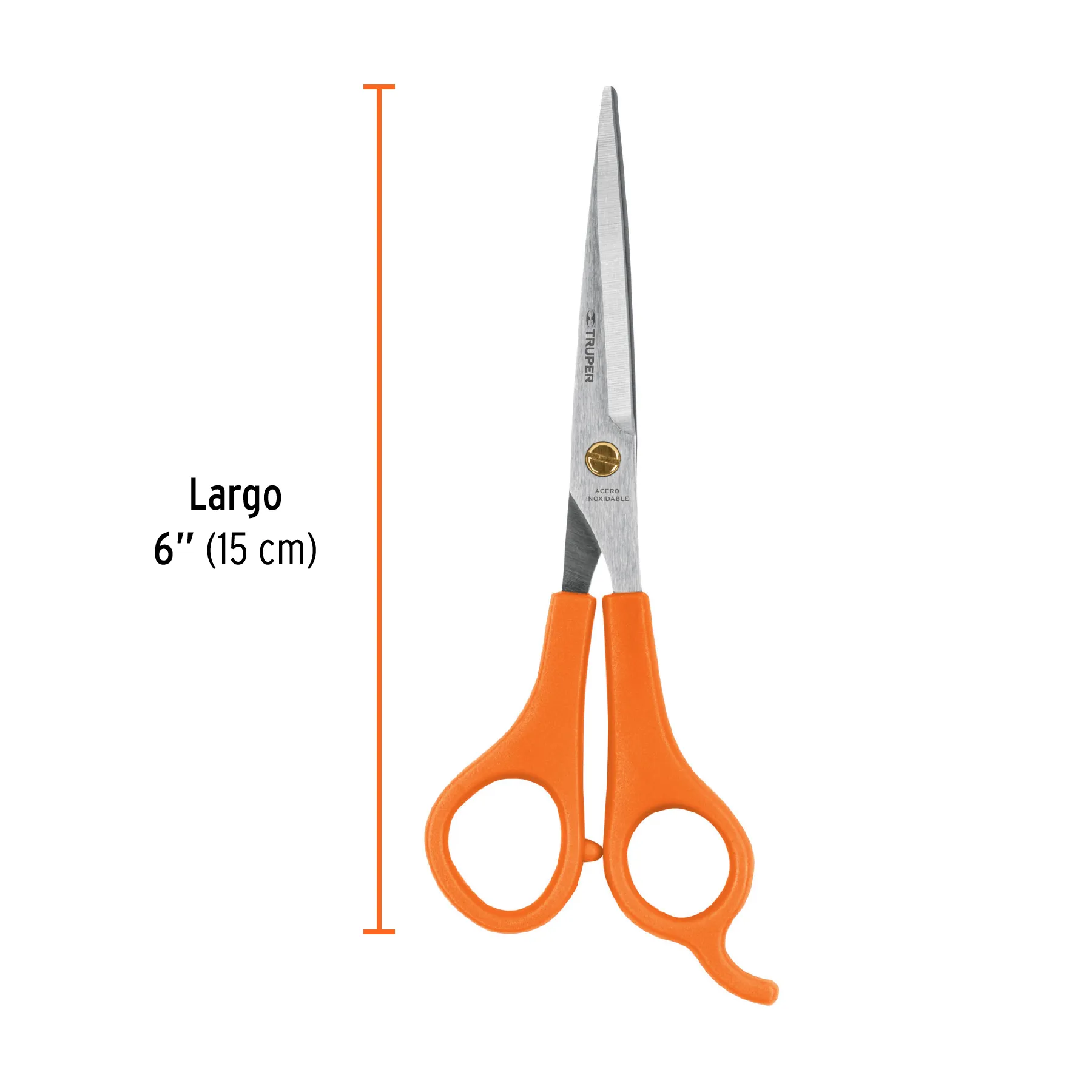 Tijeras 6 " (15 cm) Truper De estilista, con gancho