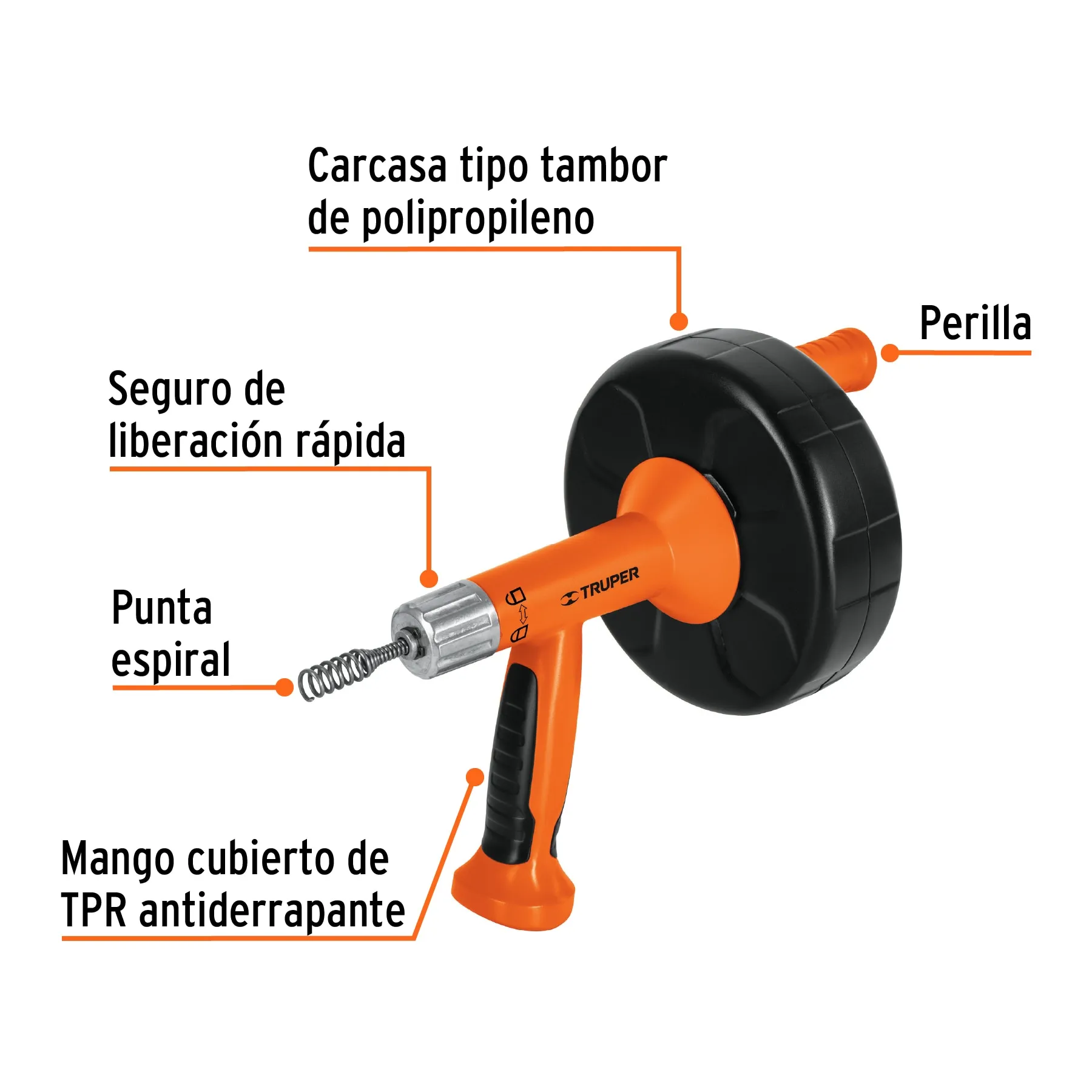 Destapacaños 7.6 m Truper