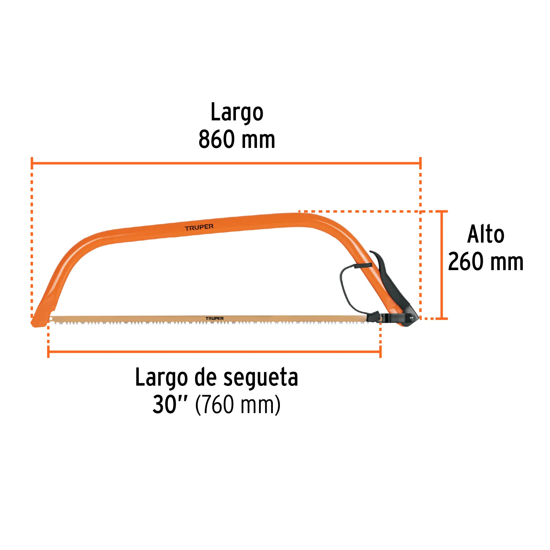 Arco jardinero de acero 30 " Truper