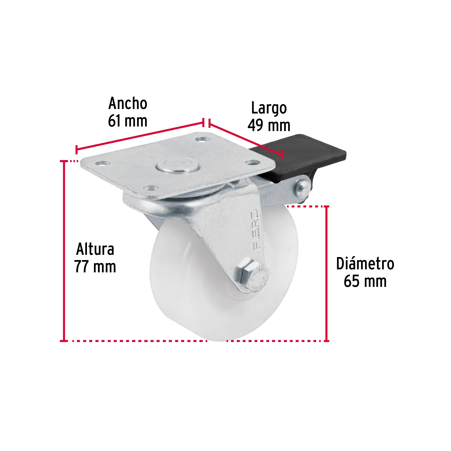 Rodaja plana giratoria con buje