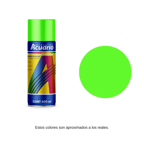Aerosol Verde fluorescente Acuario