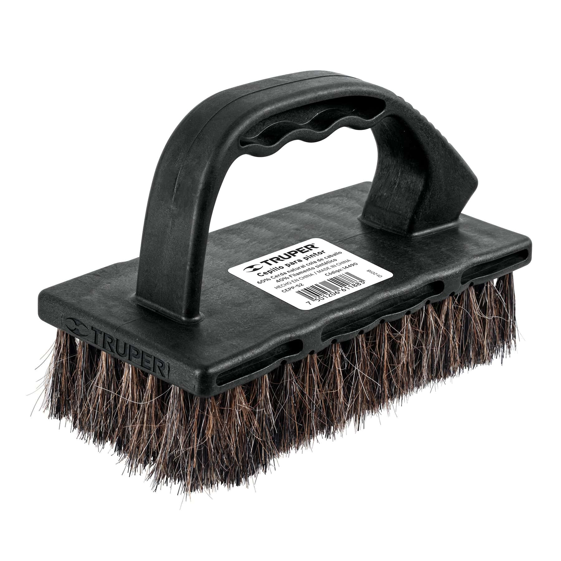 Cepillo para pintor 60% natural cola caballar 35 mm Truper Extra-rugosa Para picar pintura