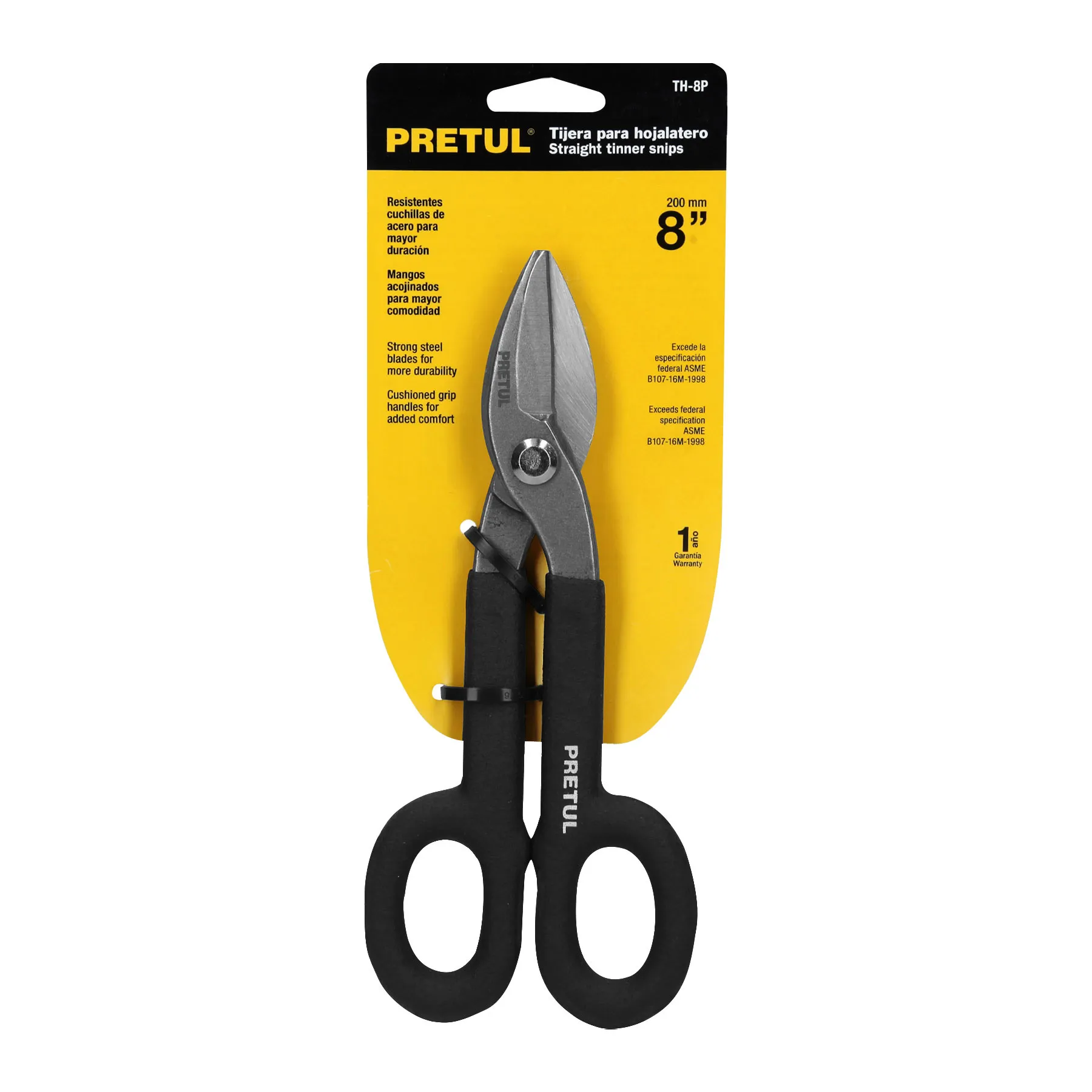 Tijeras 8 " (20 cm) Pretul Para hojalatero