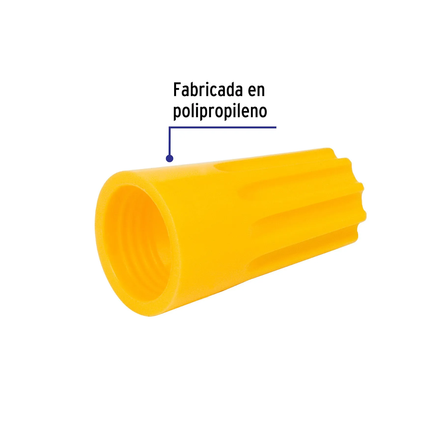 Capuchones para empalme de cable (Amarillo 12-10 AWG) Volteck