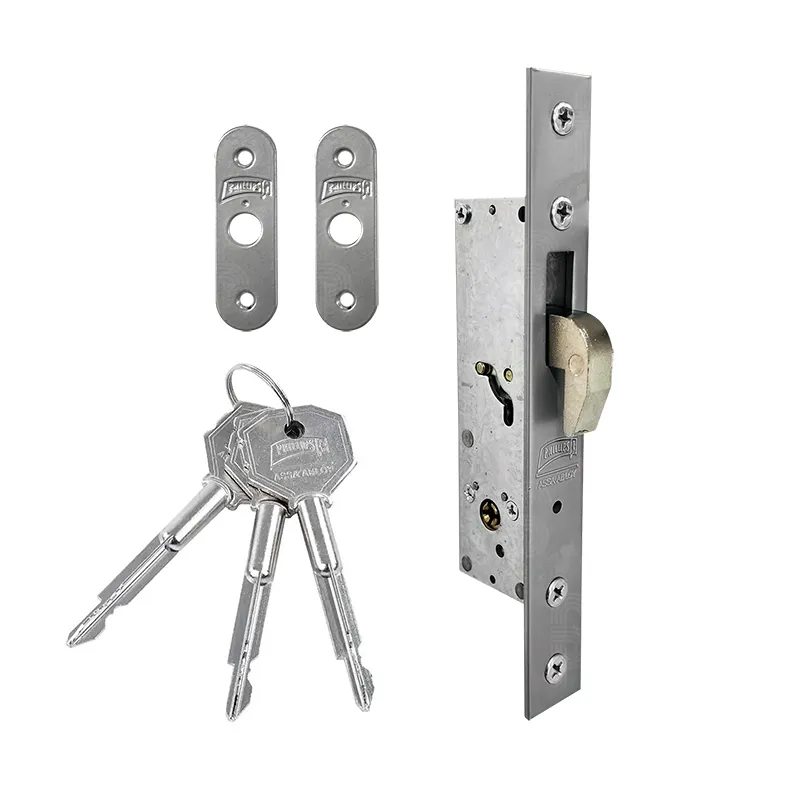 Cerradura para puerta corrediza Gris Phillips Tetra