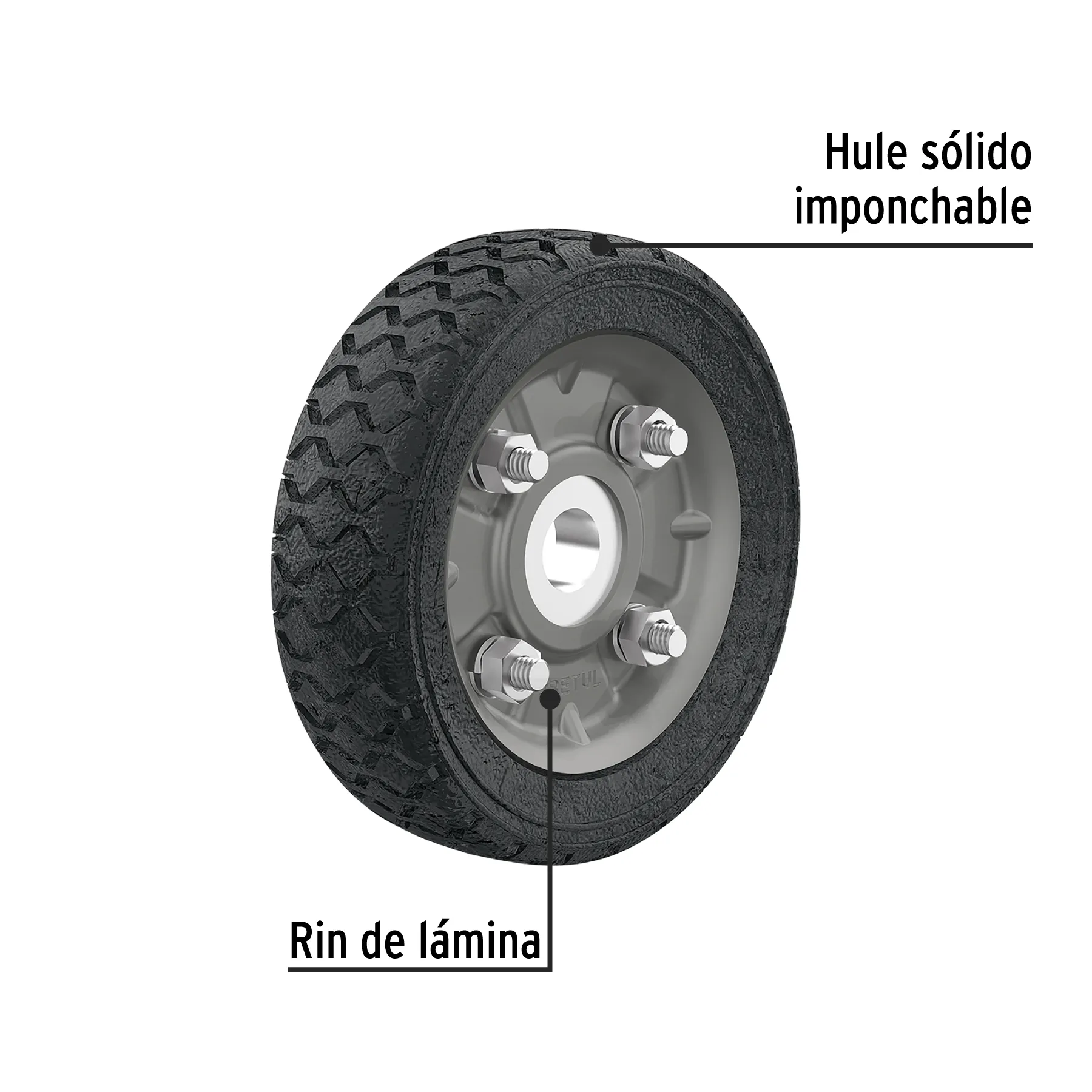Rueda para diablo 6 " 1 balero