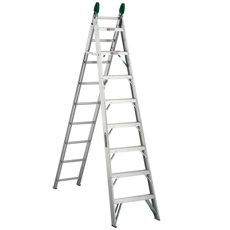 Escalera 2.44 m 175 kg (uso profesional) Cuprum Aluminio 17 peldaños Convertible