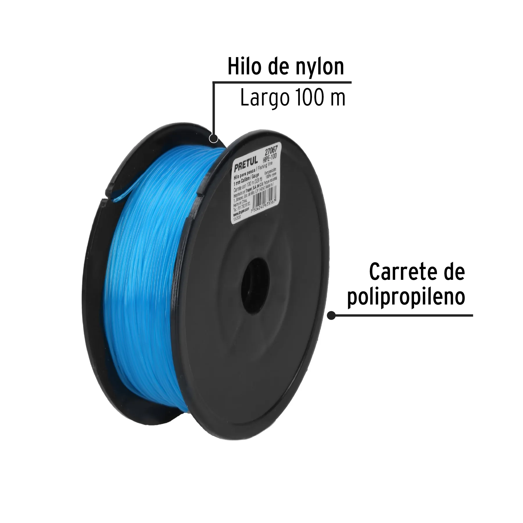 Hilo para pesca 0.9 (mm) Pretul