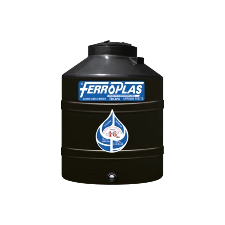 Tinaco 750 L Negro Ferroplas