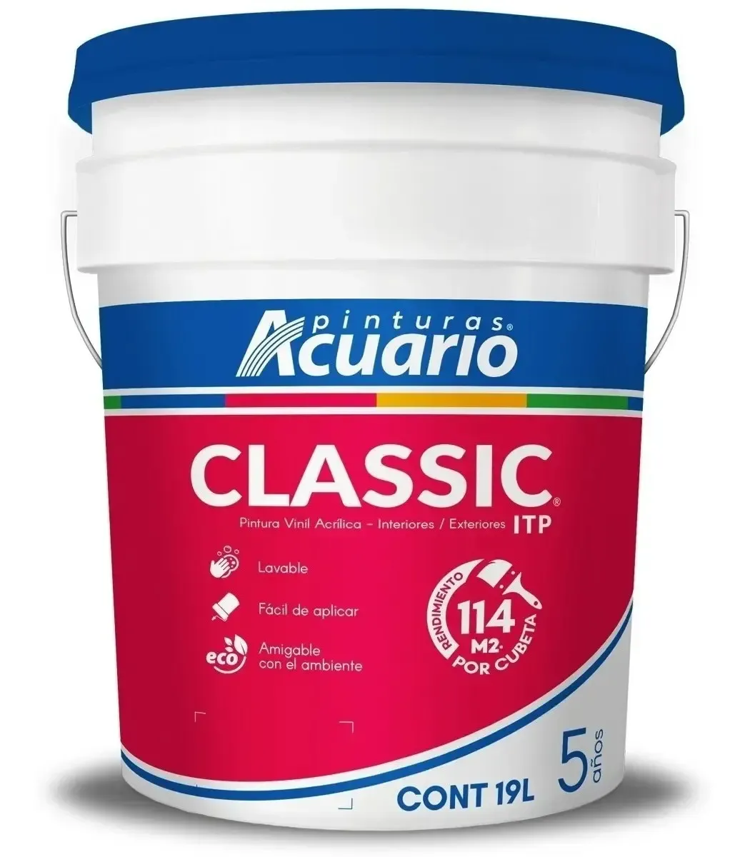 Pintura vinilica Blanco Acuario classic ITP Cubeta (19 L)