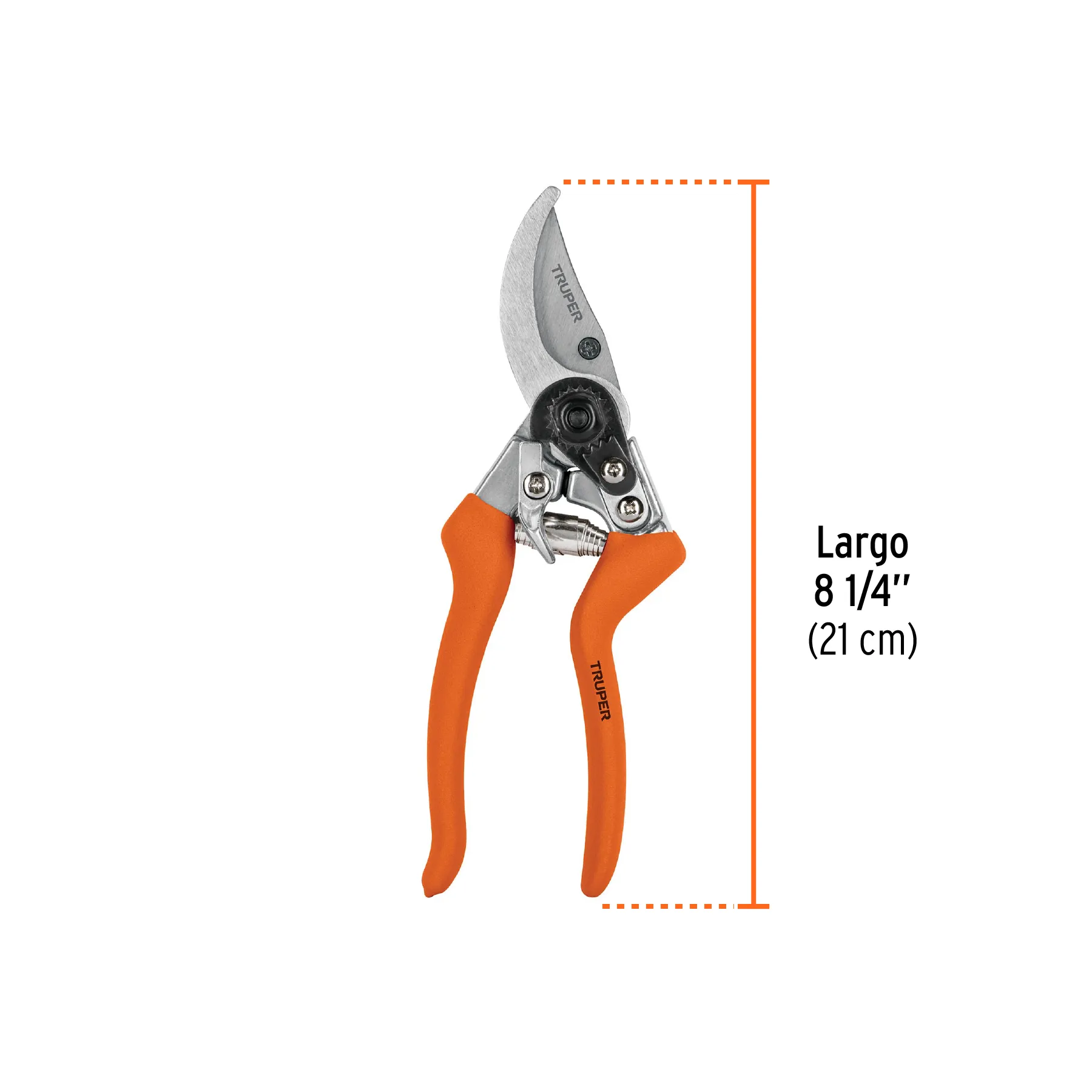 Tijeras para poda (una mano) 8 1/4 " (21 cm) Truper Cuerpo de aluminio