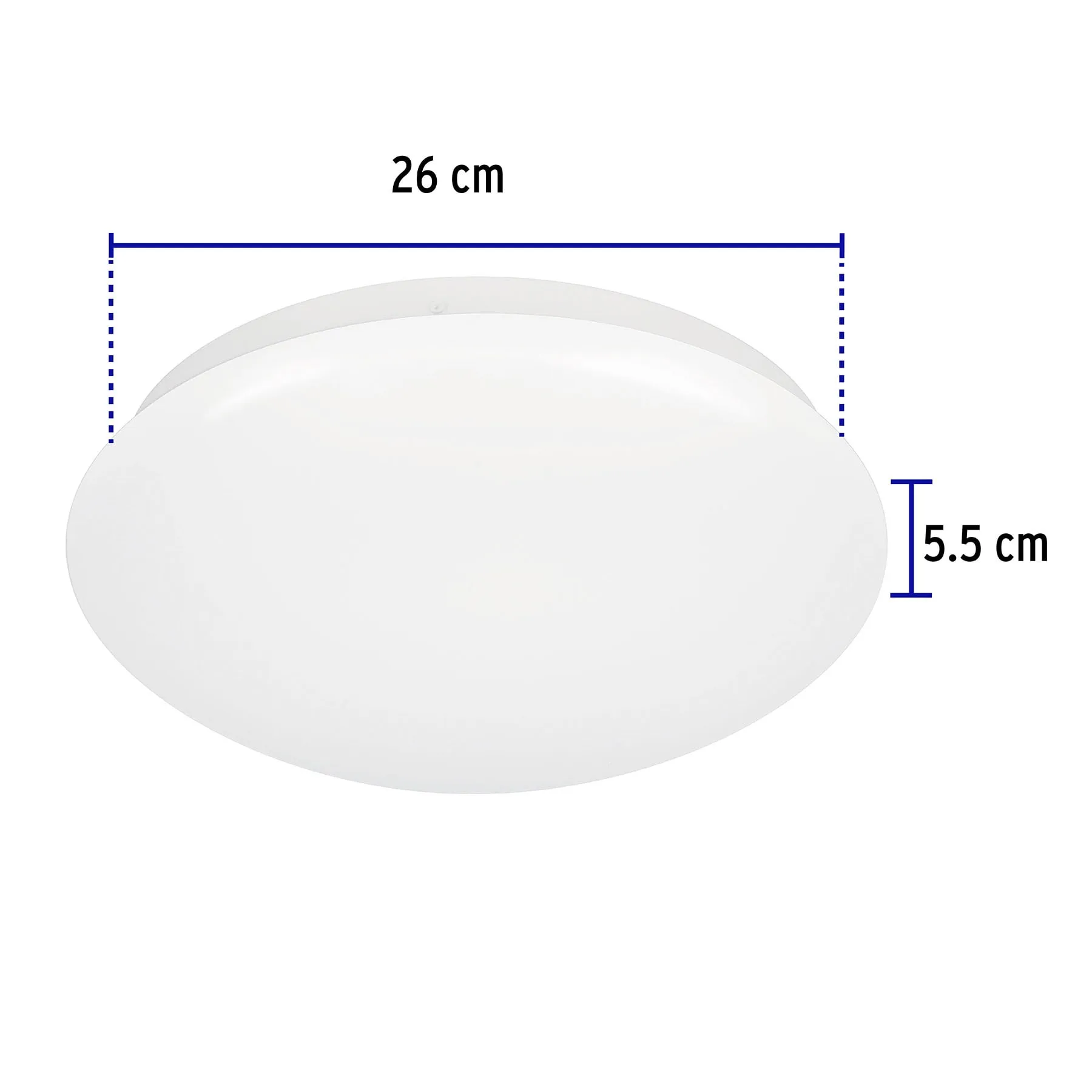 Luminario LED decorativo tipo plafón Liso 15 W Volteck PLA-101L Redondo Fría 6,500 K