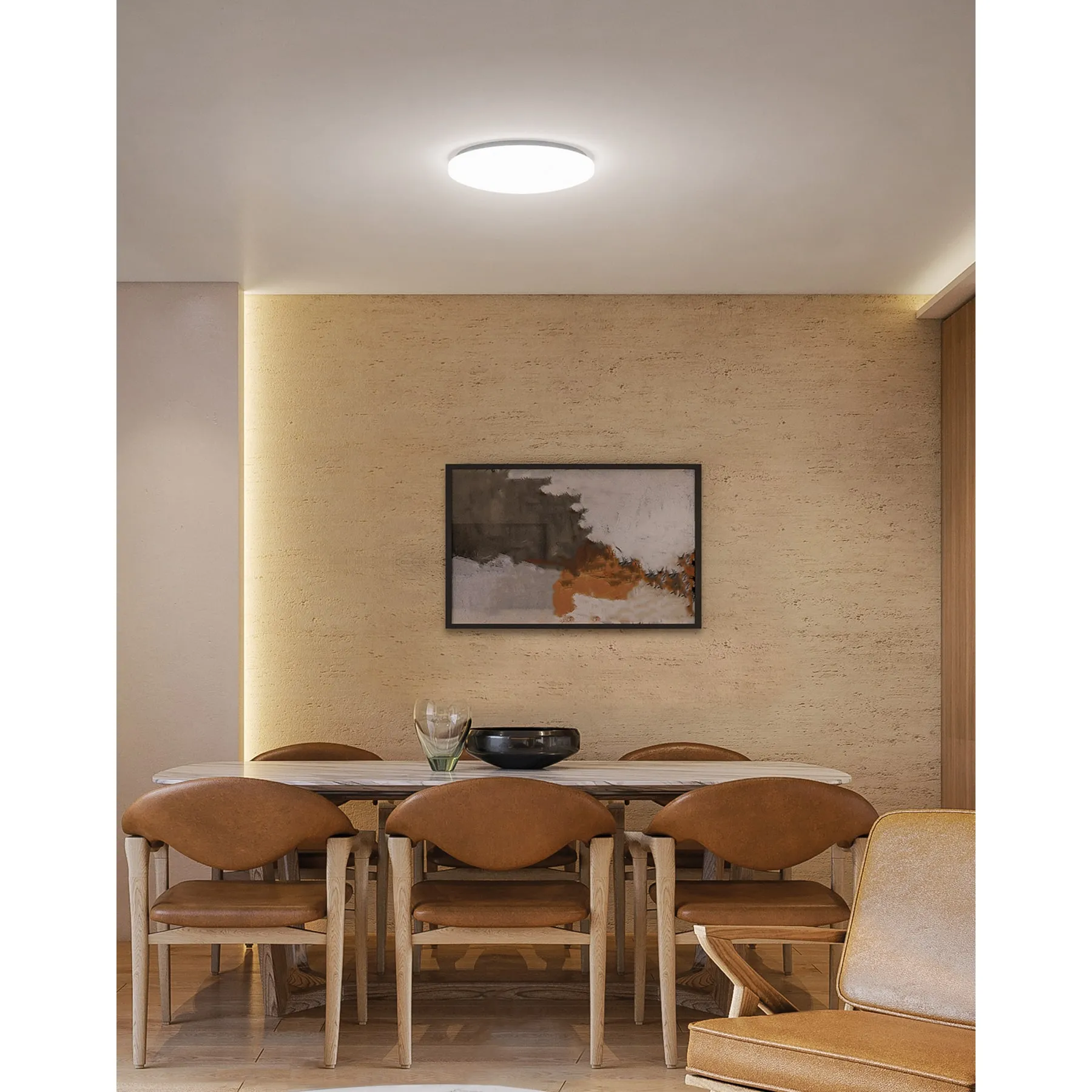 Luminario LED decorativo tipo plafón Liso 15 W Volteck PLA-101L Redondo Fría 6,500 K