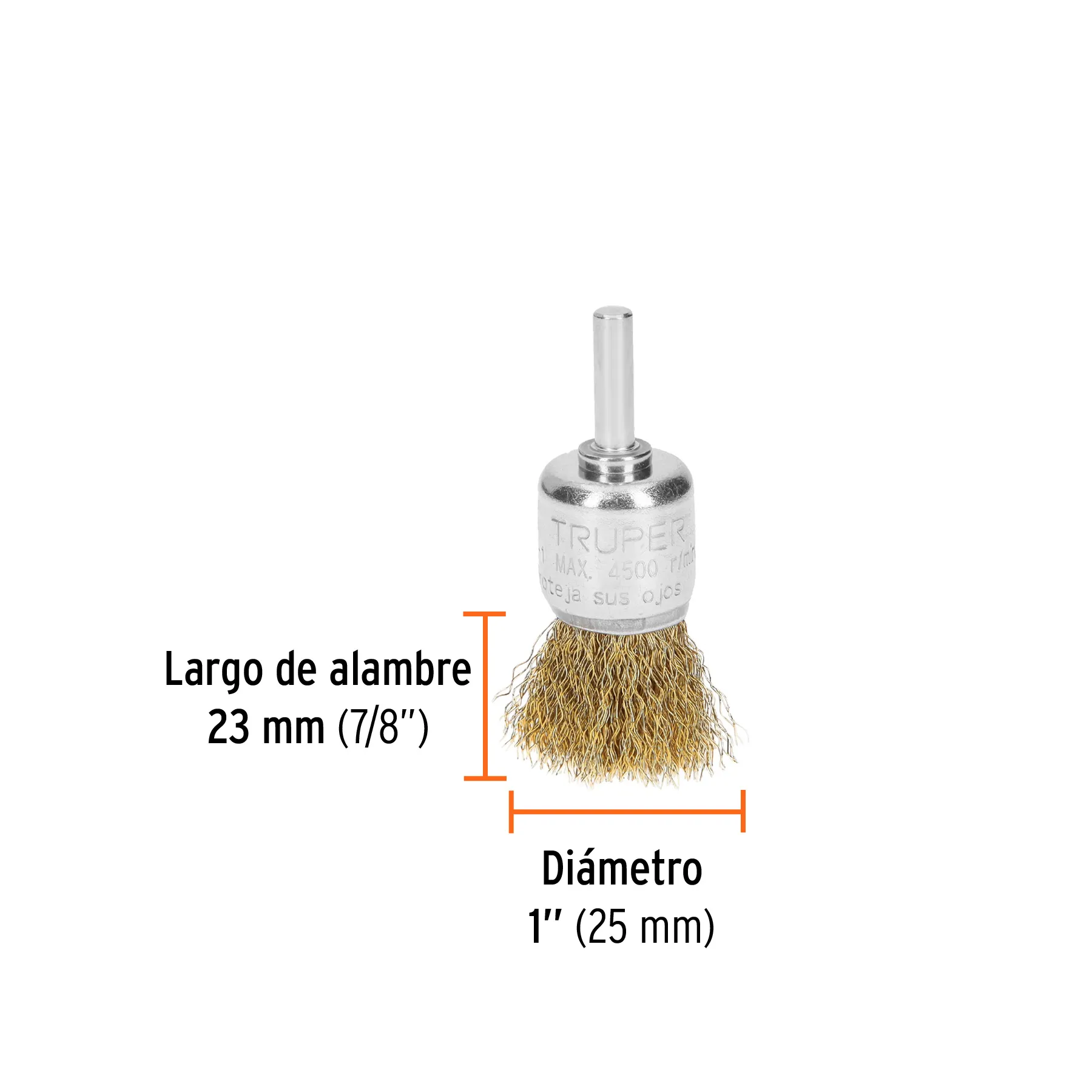 Carda de copa para taladro 1 " Truper