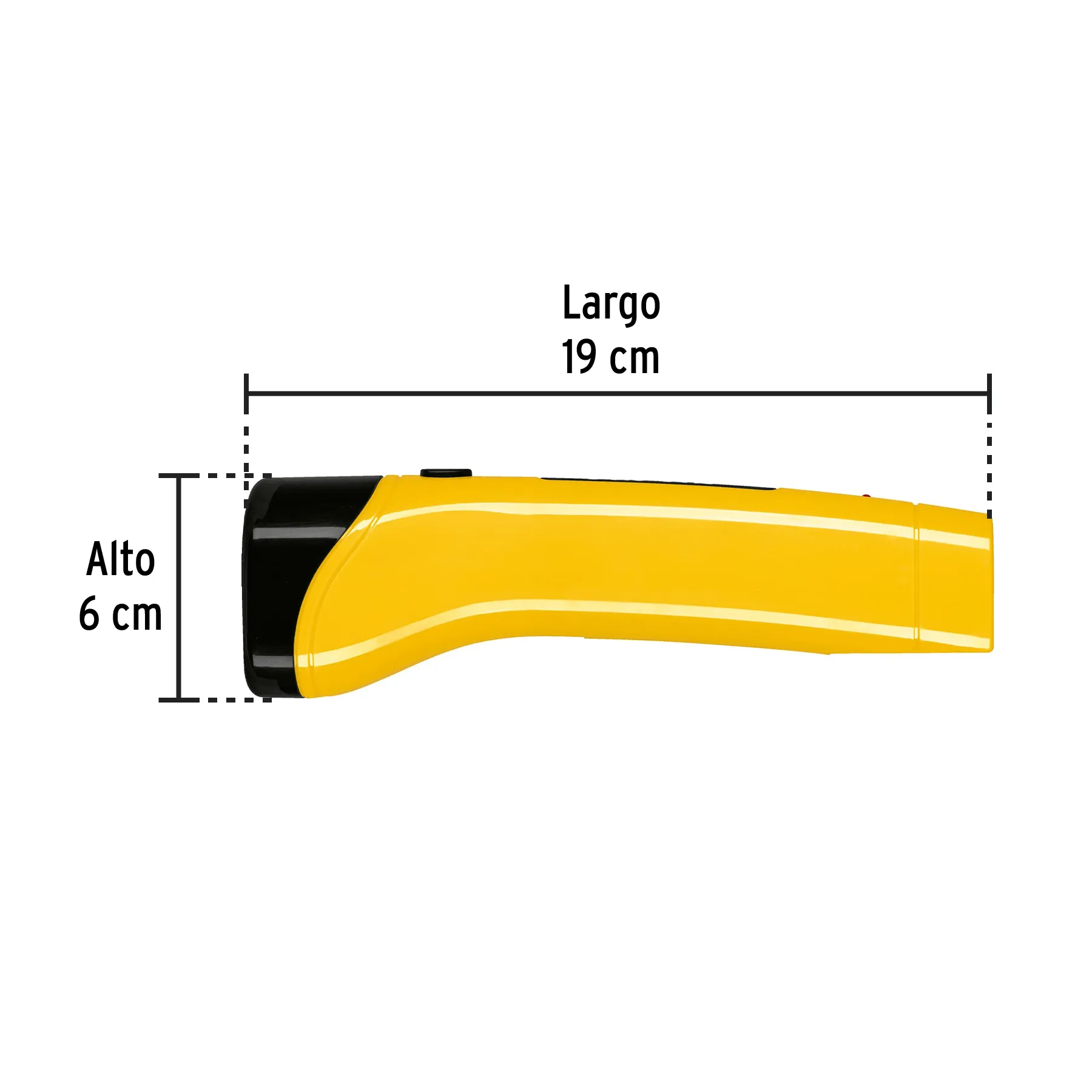 Linterna LED plastica recargable 80 lm Pretul