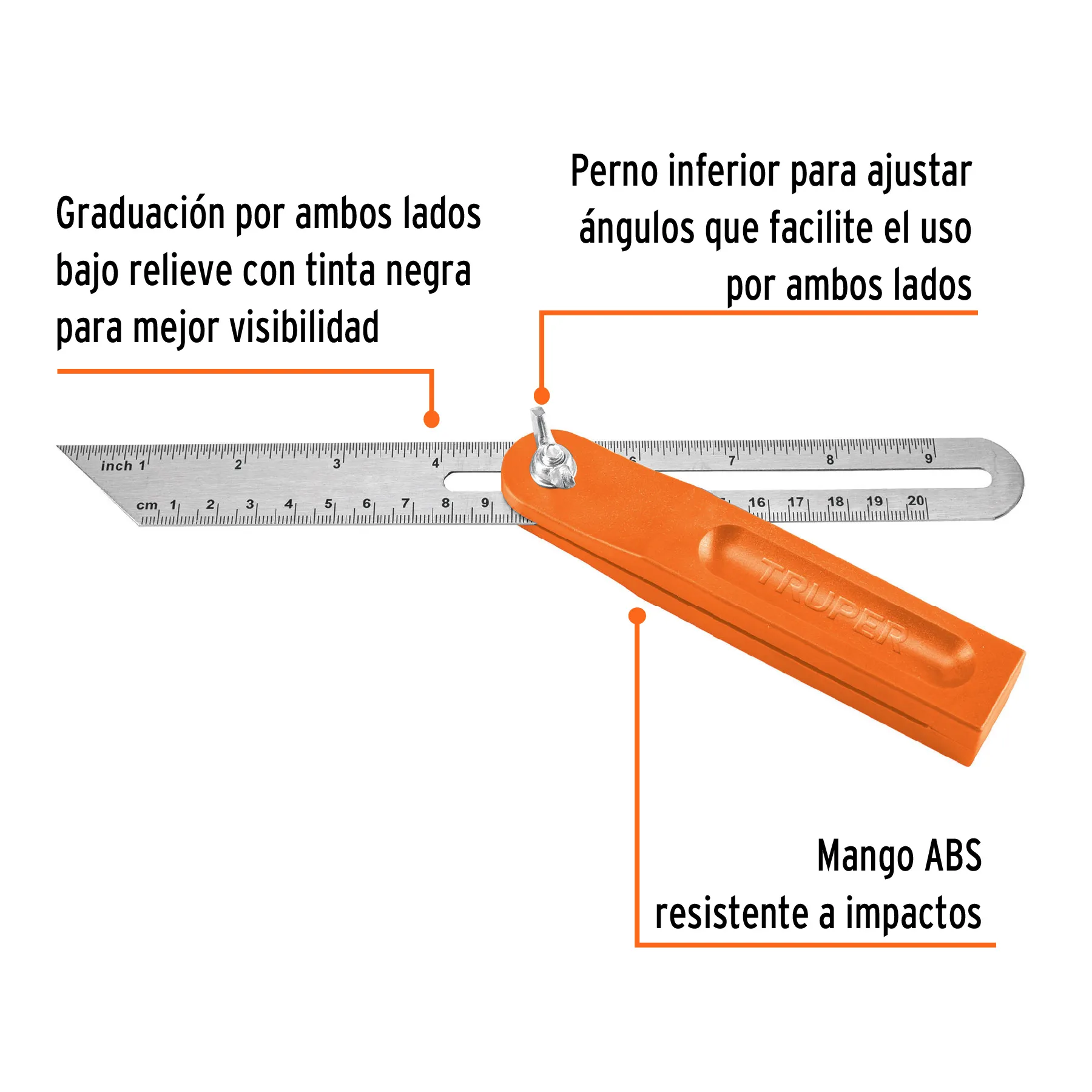 Escuadra falsa 8 " (20 cm) Truper
