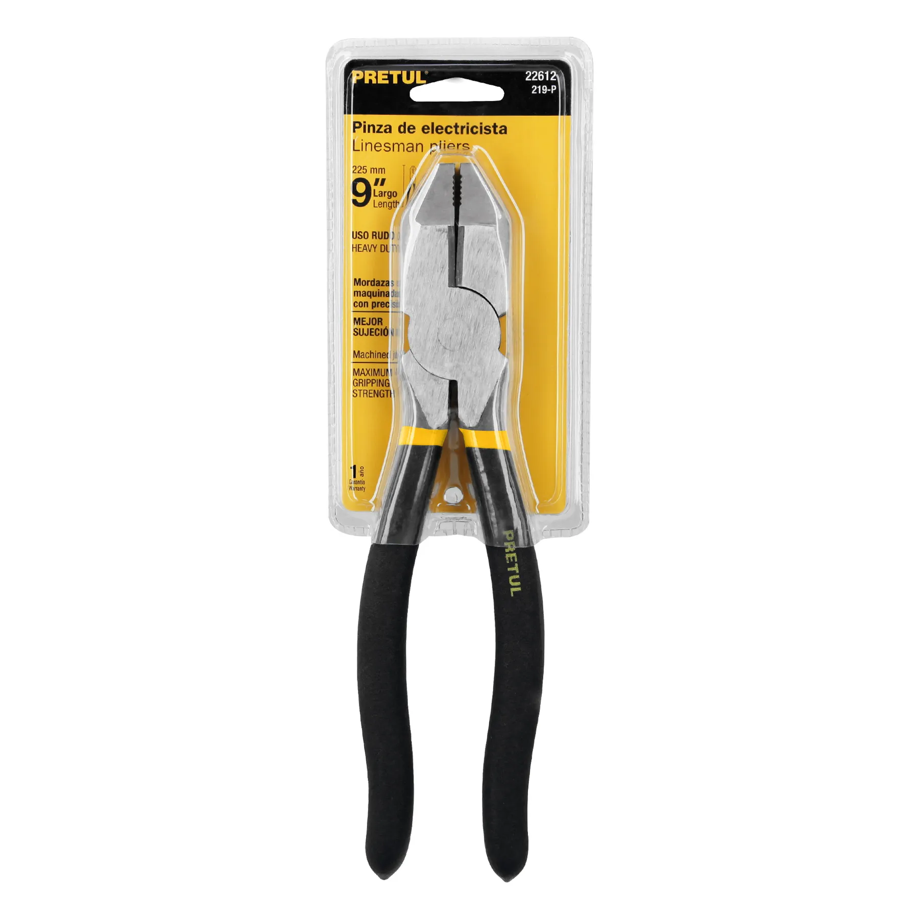 Pinzas de electricista 9 " Pretul PVC Uso rudo