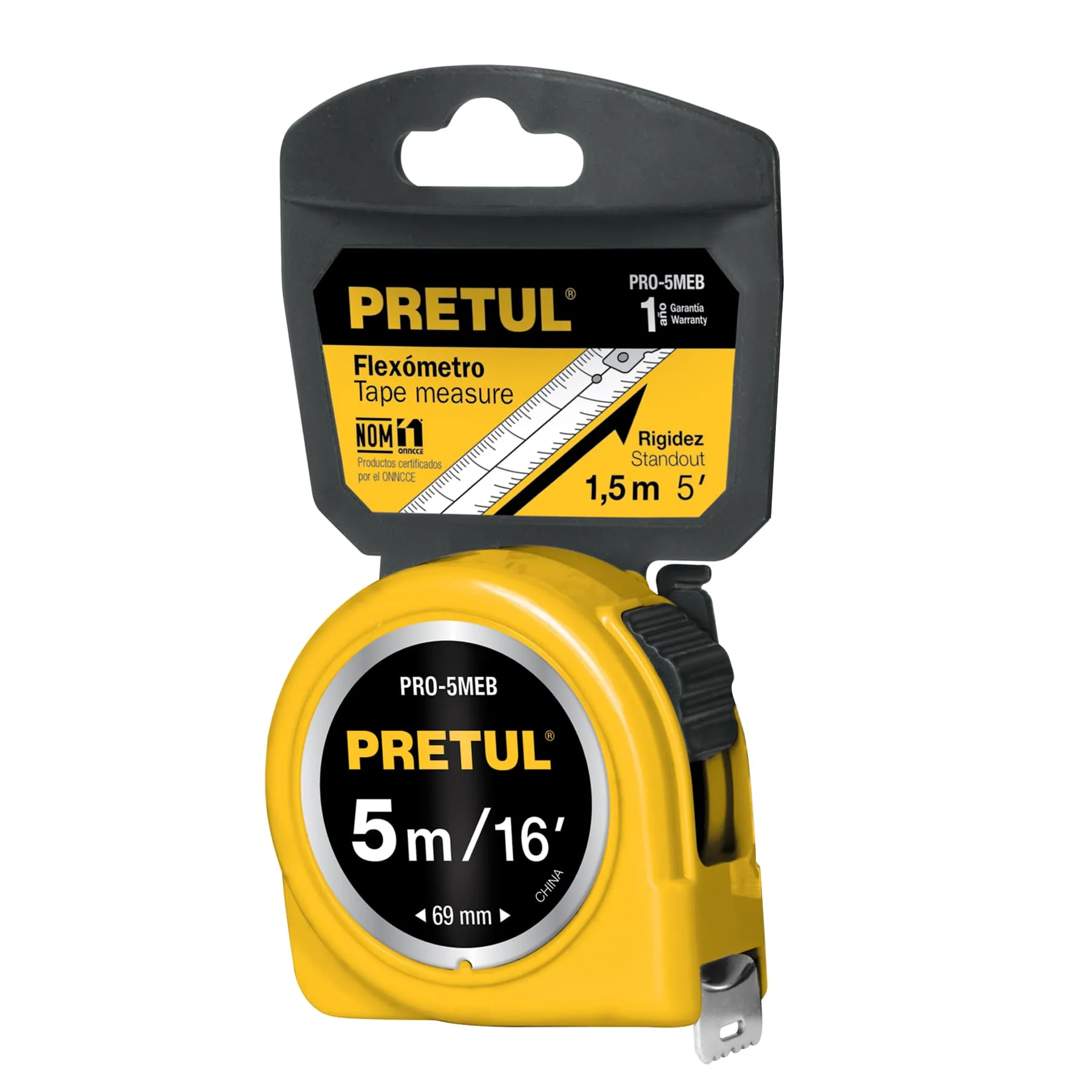Flexometro 5 m Pretul