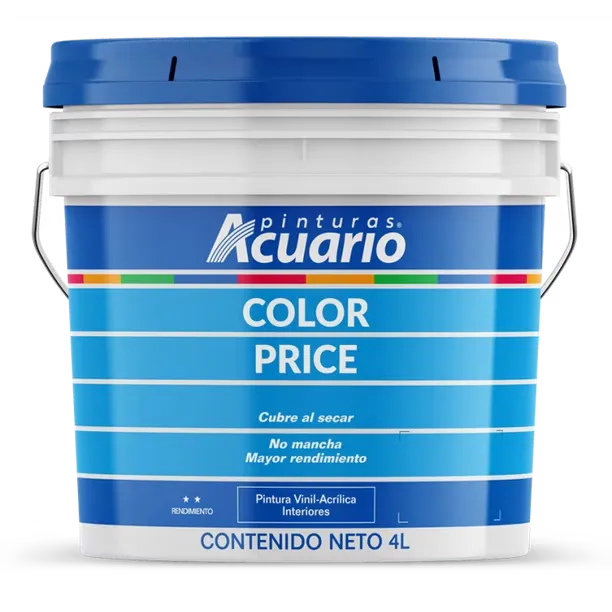 Pintura vinilica Blanco Acuario color price Galon (4 L)