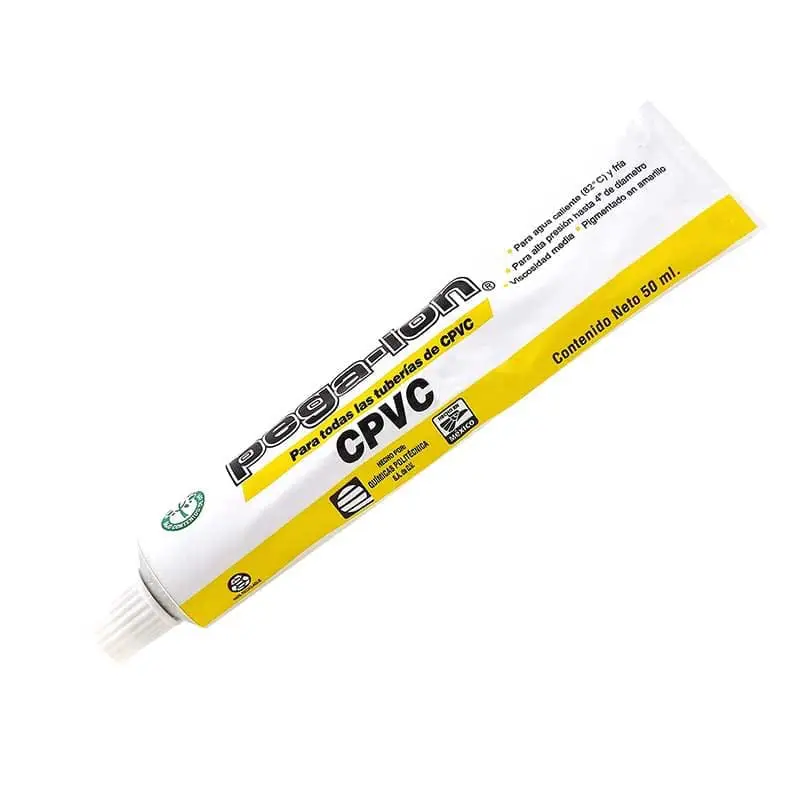 Pegamento para tubería Amarillo 50 ml Pega-lon Tubo CPVC